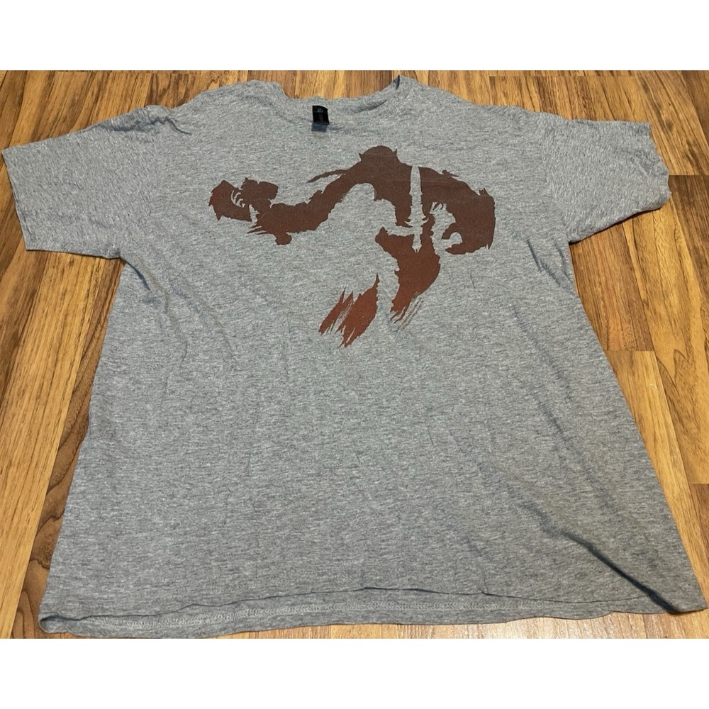 World of Warcraft Loot Crate Shirt Mens Large Heather Gray Graphic Tee Crew Neck